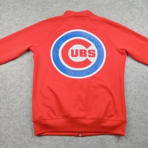 Chicago Cubs Jacket Womens Small MLB Baseball PINK Victoria's Secret Full Zip